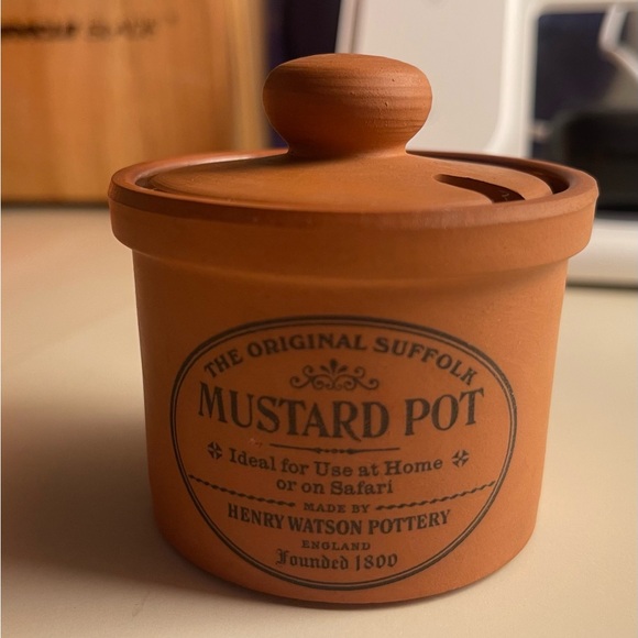 Vintage Henry Watson of Suffolk Mini Mustard Pot - Brown Discontinued - Picture 2 of 7